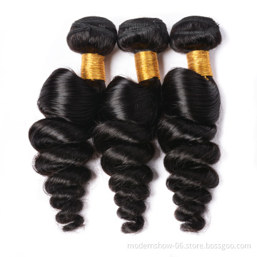 Dropshipping Unprocessed Loose Wave Brazilian Virgin Cuticle Aligned Human Hair Bundles